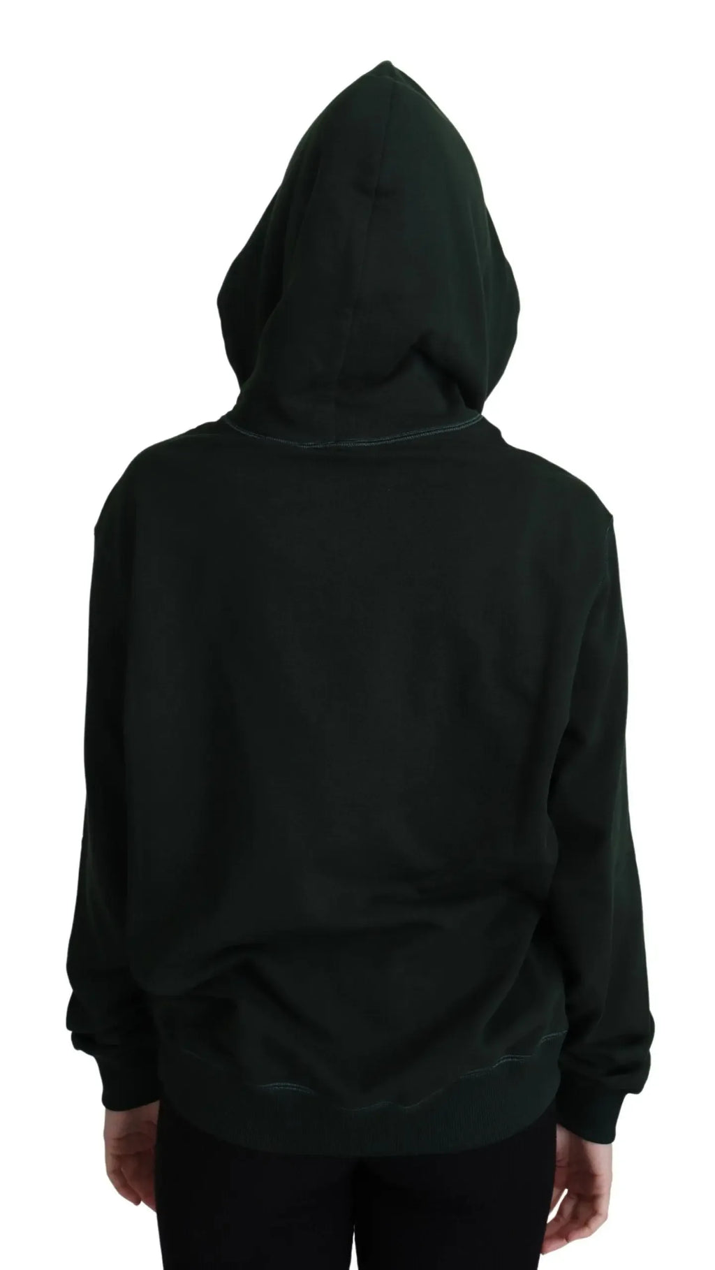 Dolce & Gabbana Dark Green Crown Embroidery Hoodie - Zeiniez