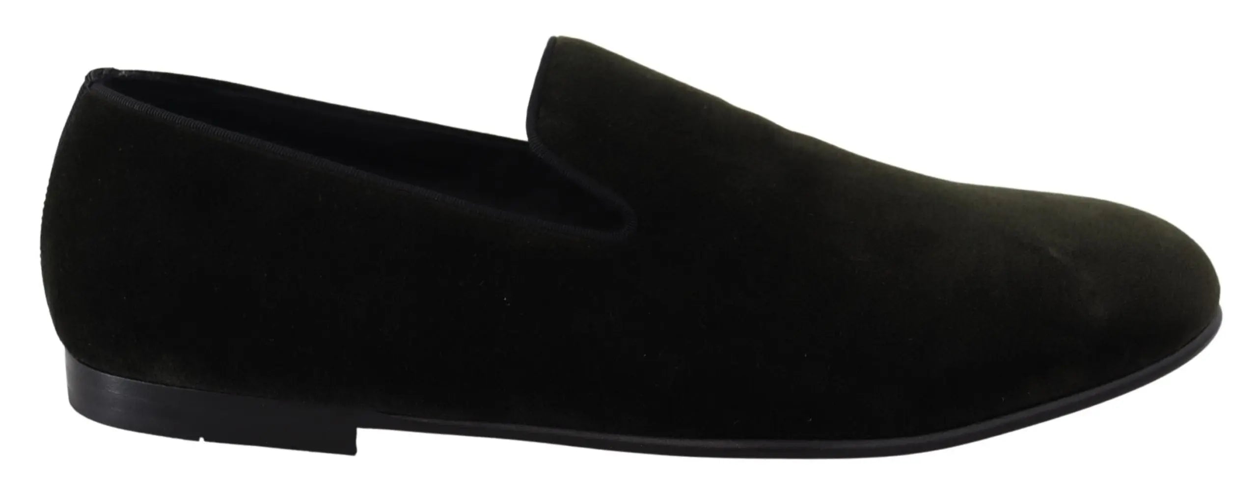 Dolce & Gabbana Green Velvet Slip On Mens Loafers Shoes - Zeiniez