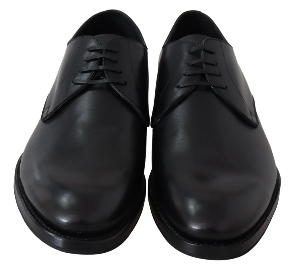 Dolce & Gabbana Black Leather SARTORIA Hand Made Shoes - Zeiniez