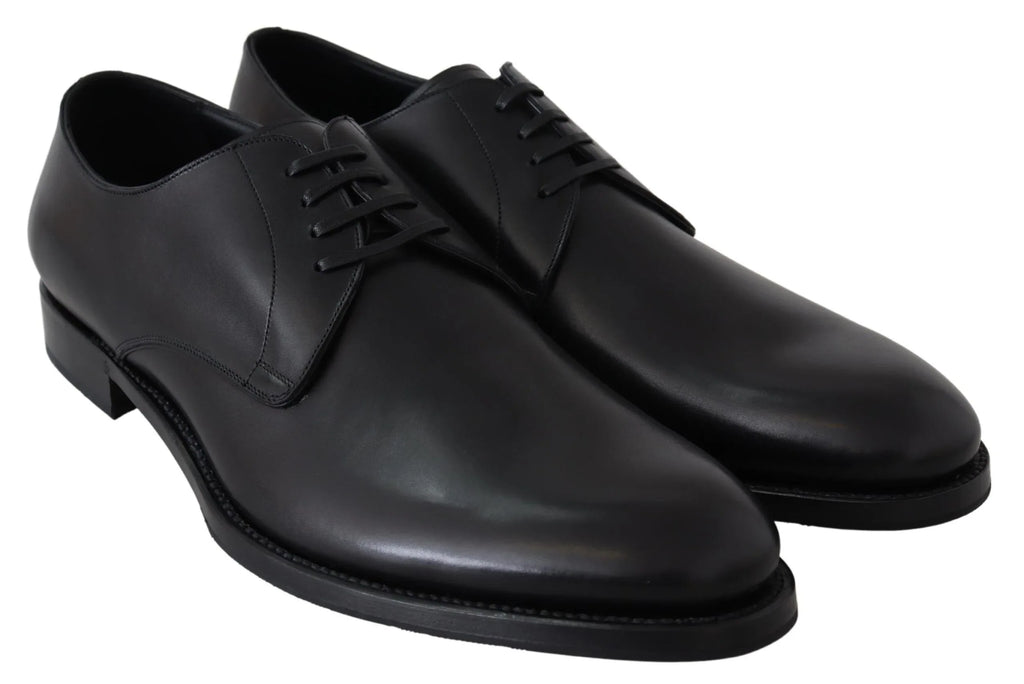 Dolce & Gabbana Black Leather SARTORIA Hand Made Shoes - Zeiniez