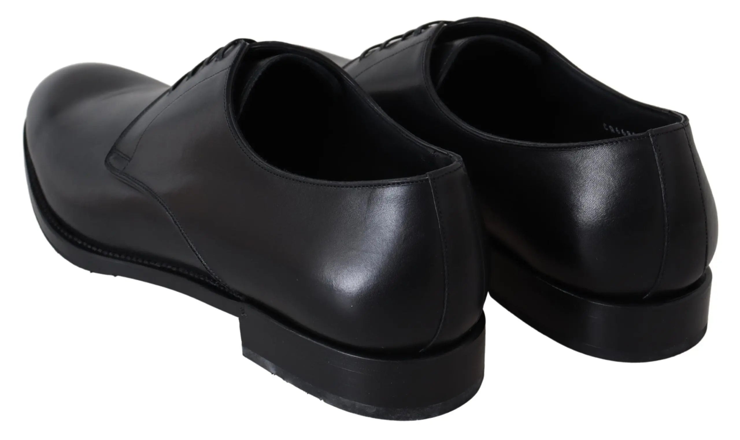 Dolce & Gabbana Black Leather SARTORIA Hand Made Shoes - Zeiniez