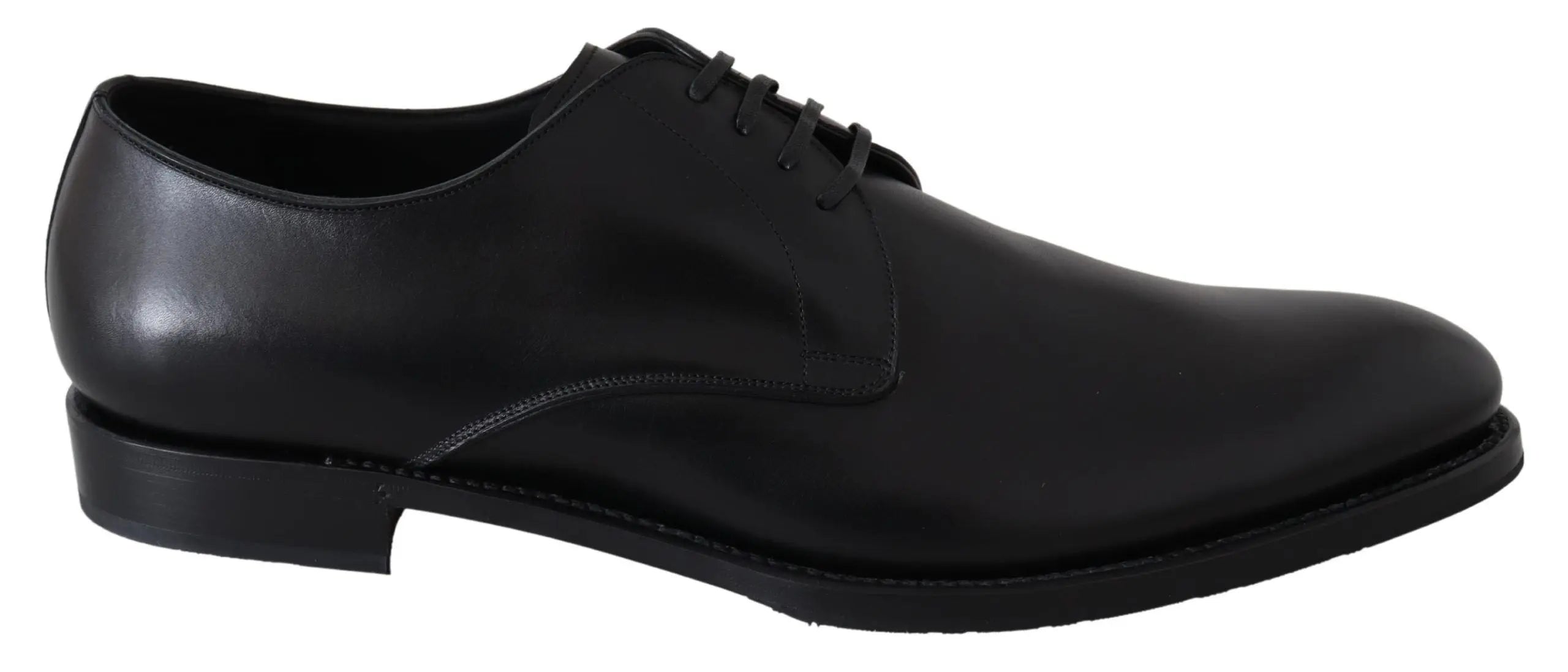Dolce & Gabbana Black Leather SARTORIA Hand Made Shoes - Zeiniez
