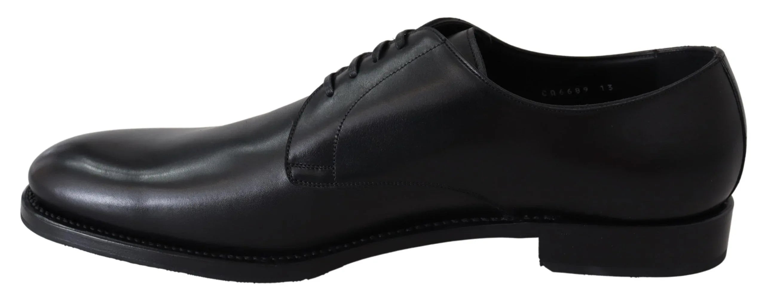 Dolce & Gabbana Black Leather SARTORIA Hand Made Shoes - Zeiniez