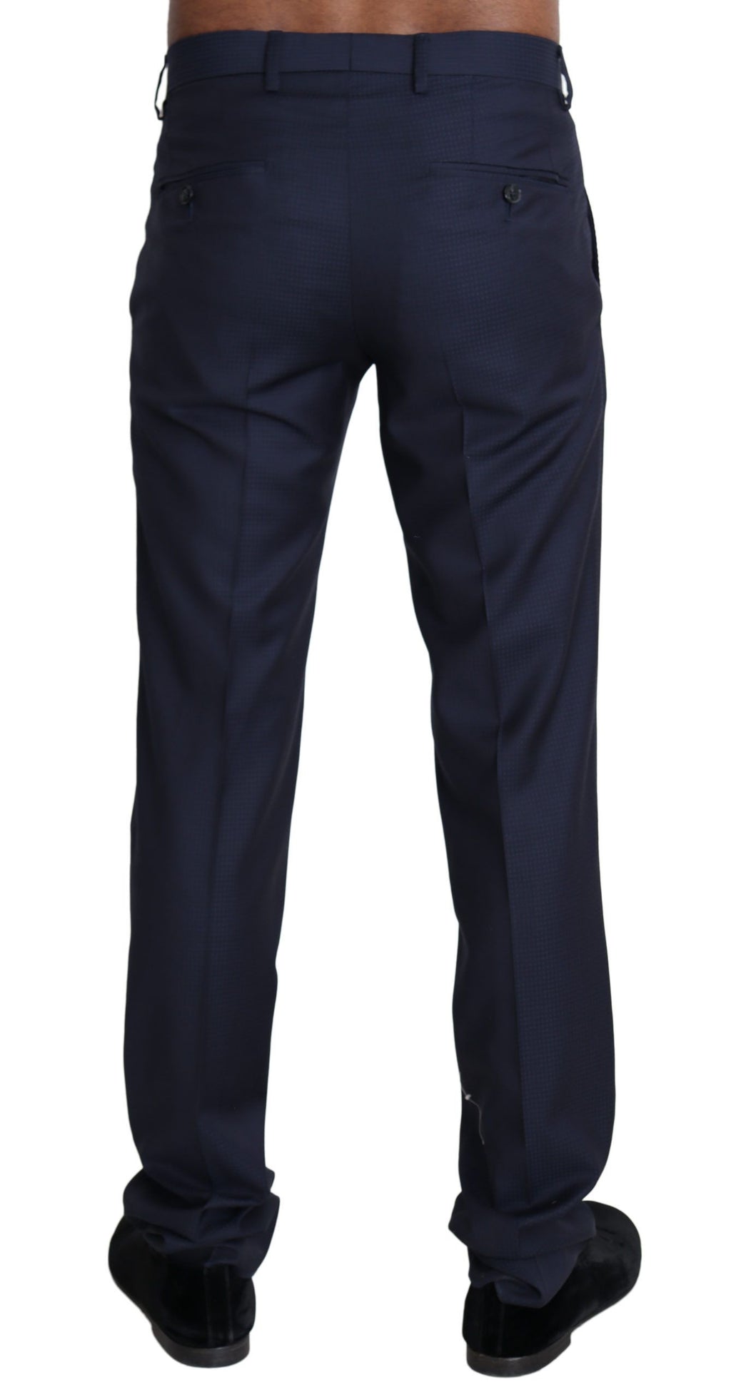 Dolce & Gabbana Navy Blue Dress Formal Men Trouser Pants - Zeiniez
