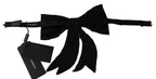 Dolce & Gabbana Silver Tone 100% Silk Crystal Embellished Women Bowtie - Zeiniez