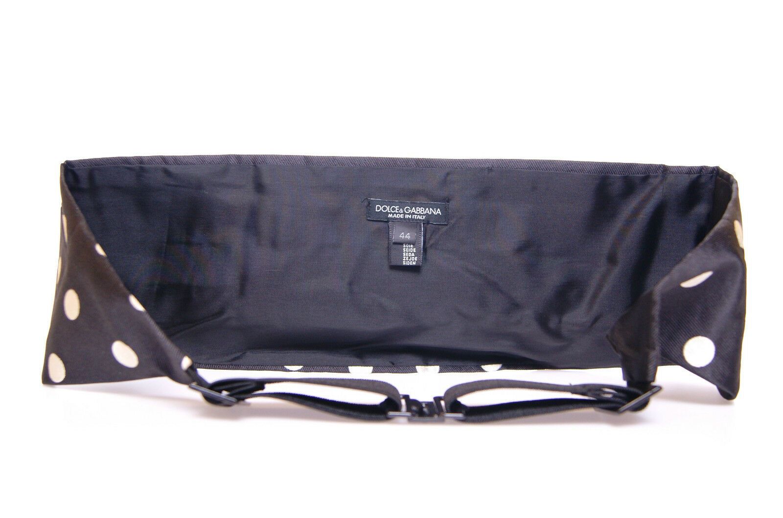 Dolce & Gabbana Black Waist Smoking Tuxedo Cummerbund Belt - Zeiniez