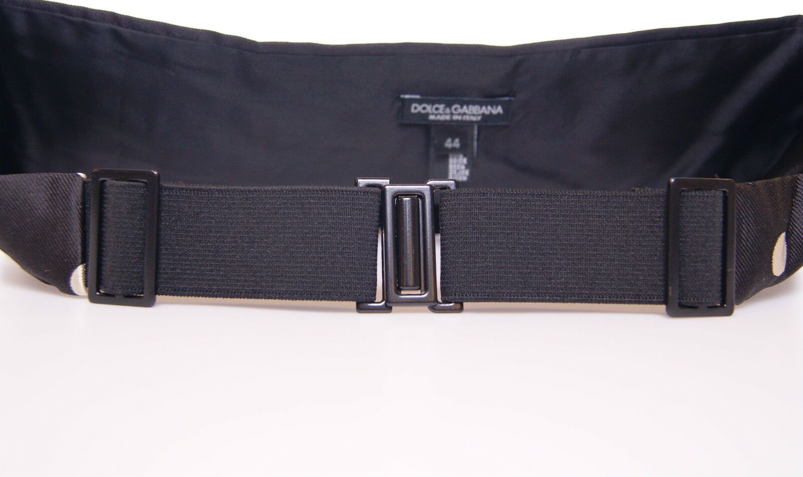 Dolce & Gabbana Black Waist Smoking Tuxedo Cummerbund Belt - Zeiniez