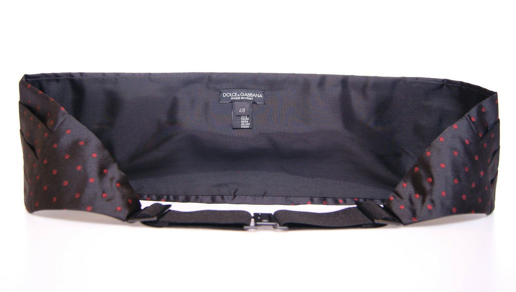 Dolce & Gabbana Black Waist Tuxedo Smoking Belt Cummerbund - Zeiniez
