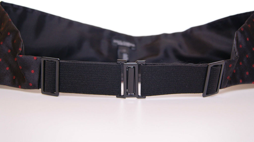 Dolce & Gabbana Black Waist Tuxedo Smoking Belt Cummerbund - Zeiniez