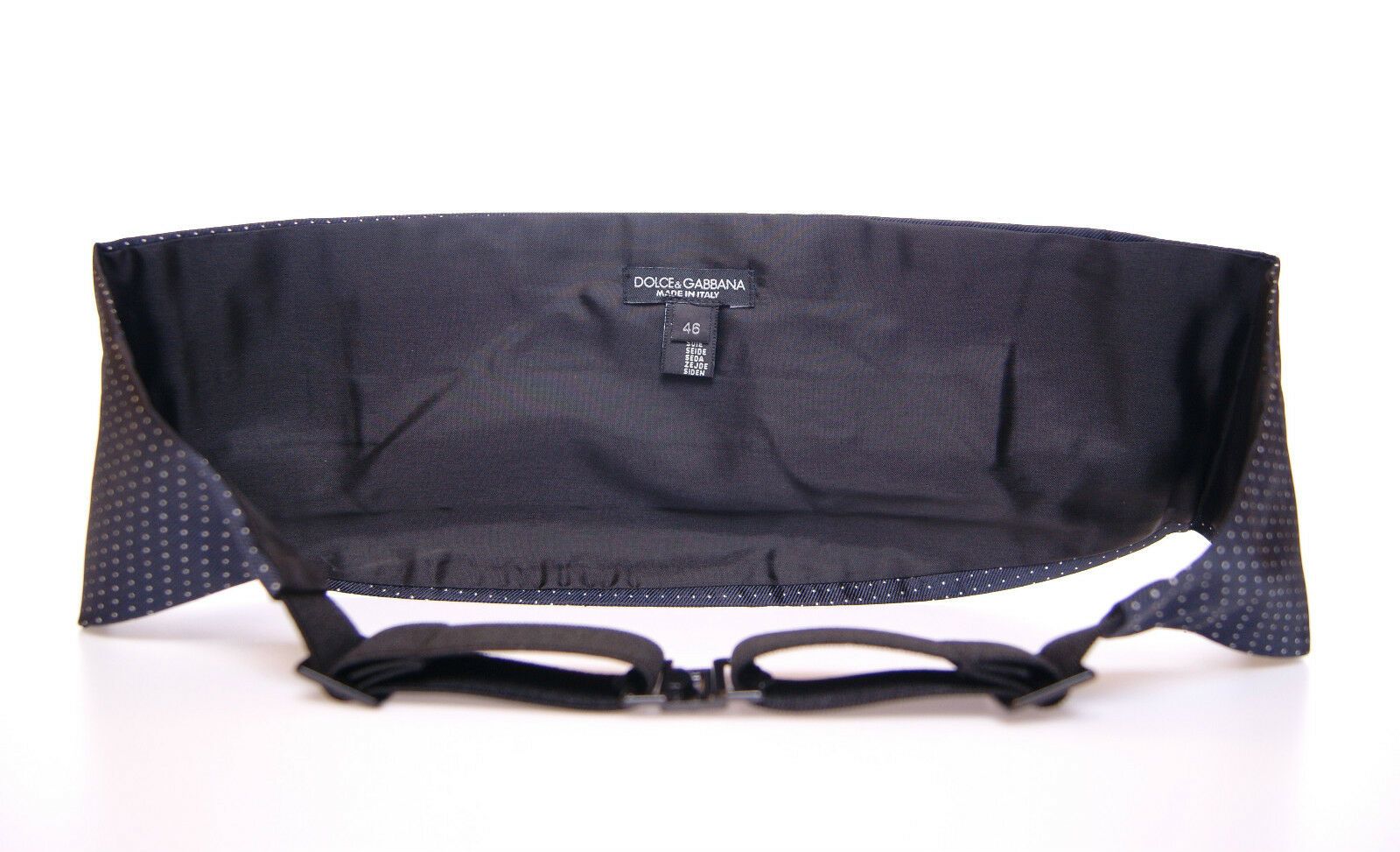 Dolce & Gabbana Blue Waist Smoking Tuxedo Cummerbund Belt - Zeiniez