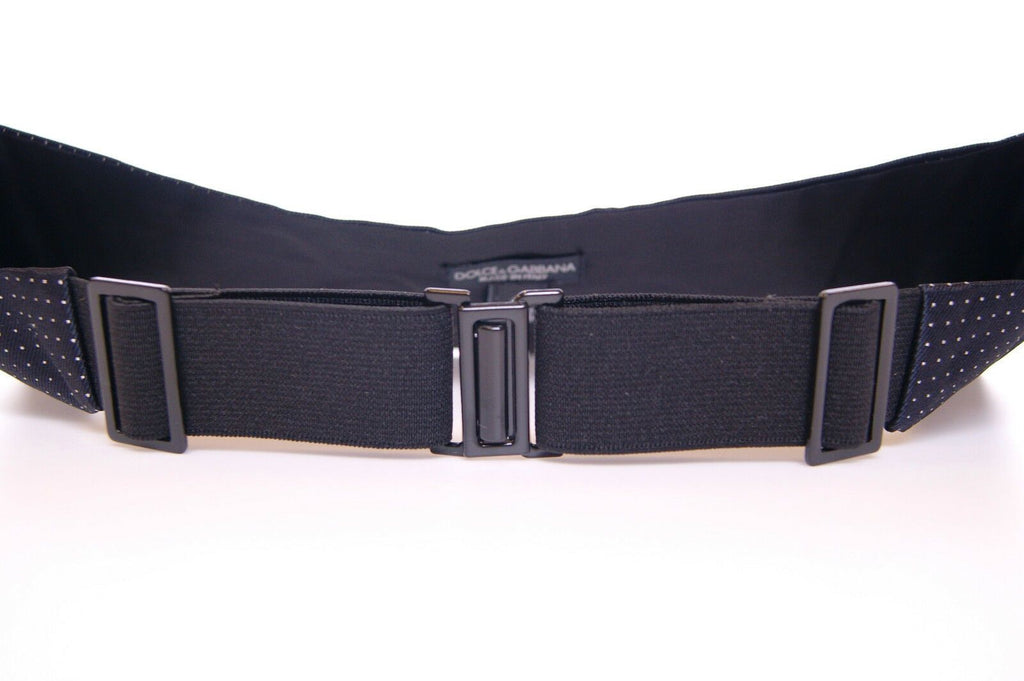 Dolce & Gabbana Blue Waist Smoking Tuxedo Cummerbund Belt - Zeiniez