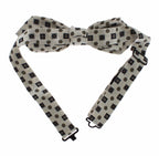 Dolce & Gabbana White Silk Bowtie Leather Men Belt Gift Box - Zeiniez