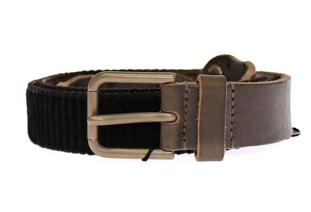 Dolce & Gabbana Brown Leather Logo Cintura Gürtel Belt - Zeiniez