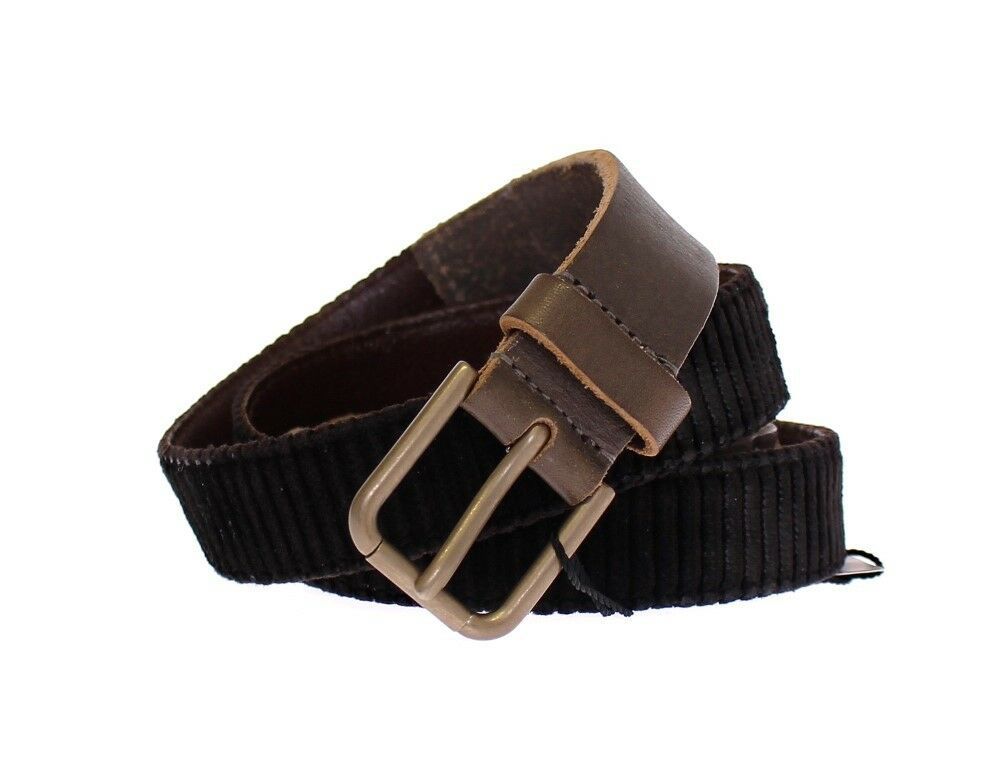 Dolce & Gabbana Brown Leather Logo Cintura Gürtel Belt - Zeiniez