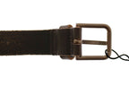 Dolce & Gabbana Brown Leather Logo Cintura Gürtel Belt - Zeiniez