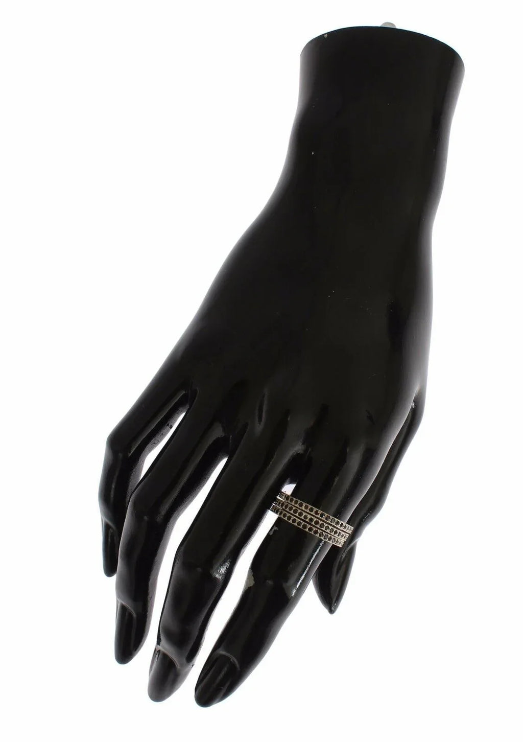 Nialaya Black CZ 925 Sterling Silver Womens Ring - Zeiniez