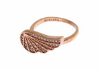 Nialaya Pink Gold 925 Silver Womens Clear CZ Ring - Zeiniez