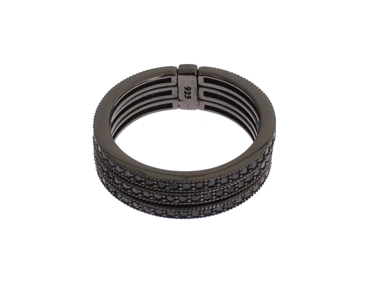 Nialaya Black CZ 925 Sterling Silver Womens - Zeiniez