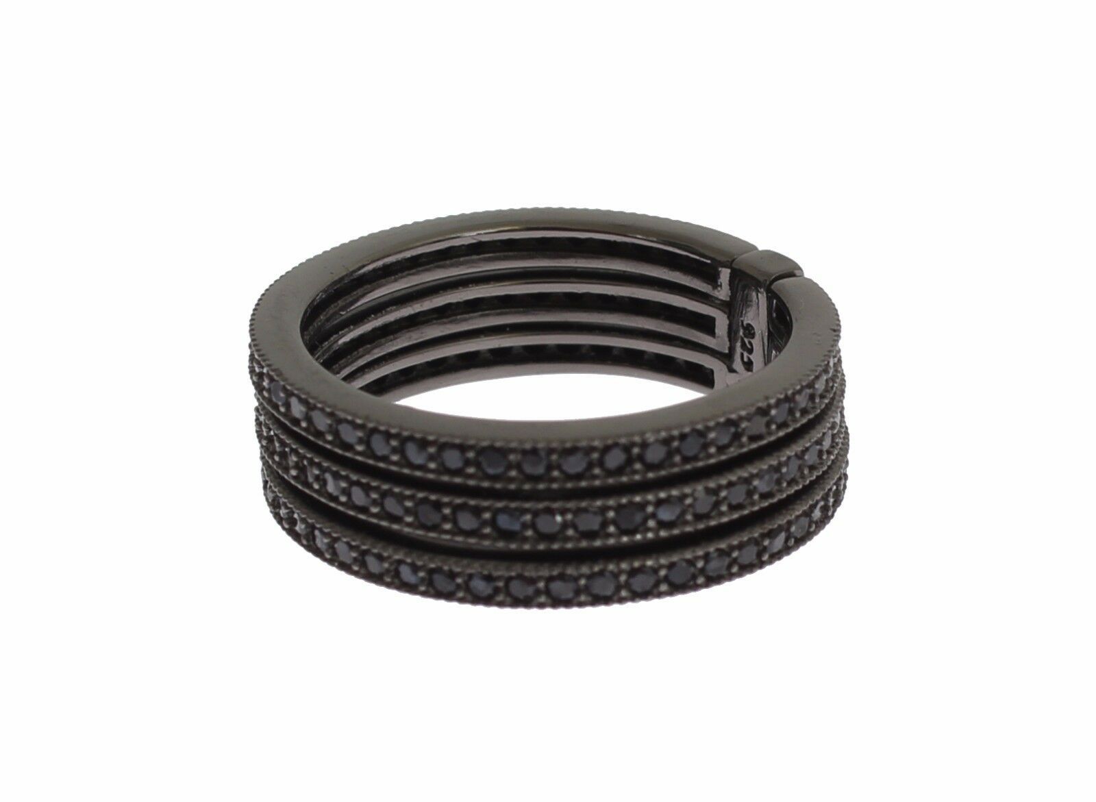 Nialaya Black CZ 925 Sterling Silver Womens - Zeiniez