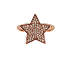 Nialaya Womens Clear CZ Star 925 Silver Ring - Zeiniez