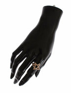 Nialaya Womens Clear CZ Gold 925 Silver Ring - Zeiniez