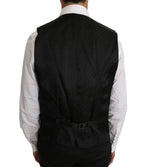 Dolce & Gabbana Black Solid Wool Silk Vest - Zeiniez