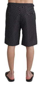 Dolce & Gabbana Black Polka Dots Beachwear Shorts Swimwear - Zeiniez