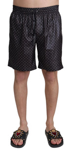 Dolce & Gabbana Black Polka Dot Print Beachwear Swimwear - Zeiniez