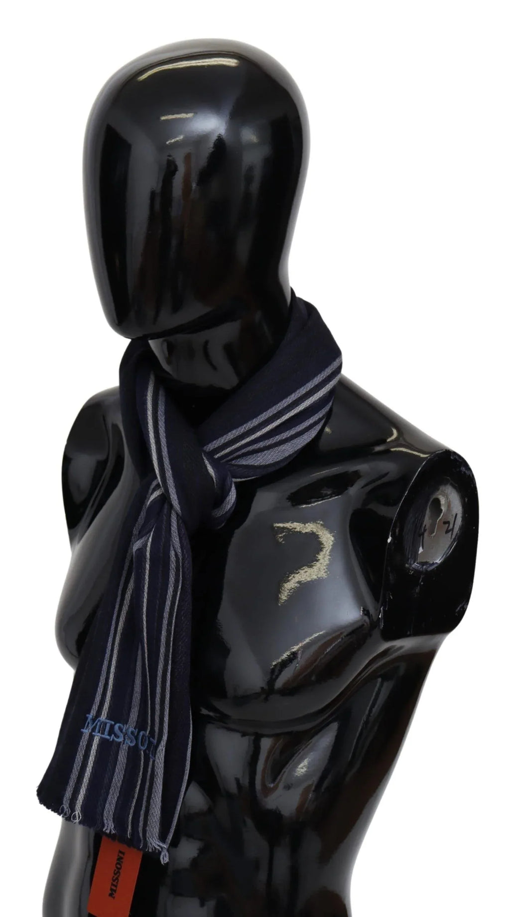 Missoni Multicolor Wool Striped Unisex Wrap Fringes Shawl - Zeiniez