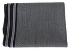Missoni Gray Stripes Pattern 100% Wool Unisex Neck Wrap Scarf - Zeiniez