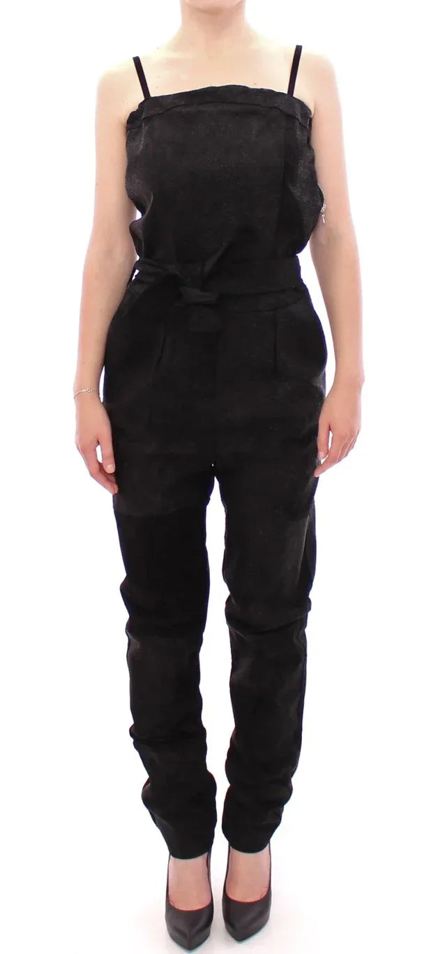 La Maison du Couturier Black Leather Jumpsuit - Zeiniez