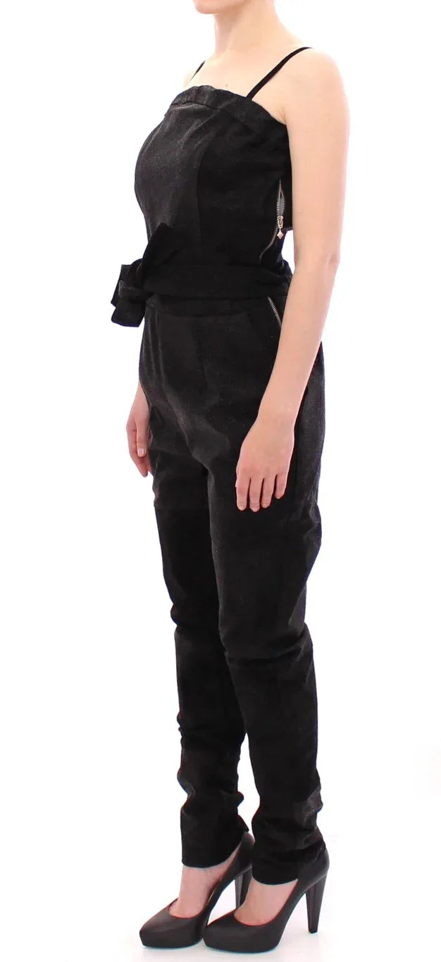 La Maison du Couturier Black Leather Jumpsuit - Zeiniez