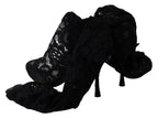 Dolce & Gabbana Black Taormina Lace Socks Boots Shoes Pumps - Zeiniez