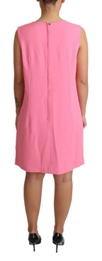 Dolce & Gabbana Pink Shift Sleeveless Knee Length Dress - Zeiniez