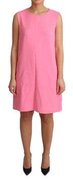 Dolce & Gabbana Pink Shift Sleeveless Knee Length Dress - Zeiniez