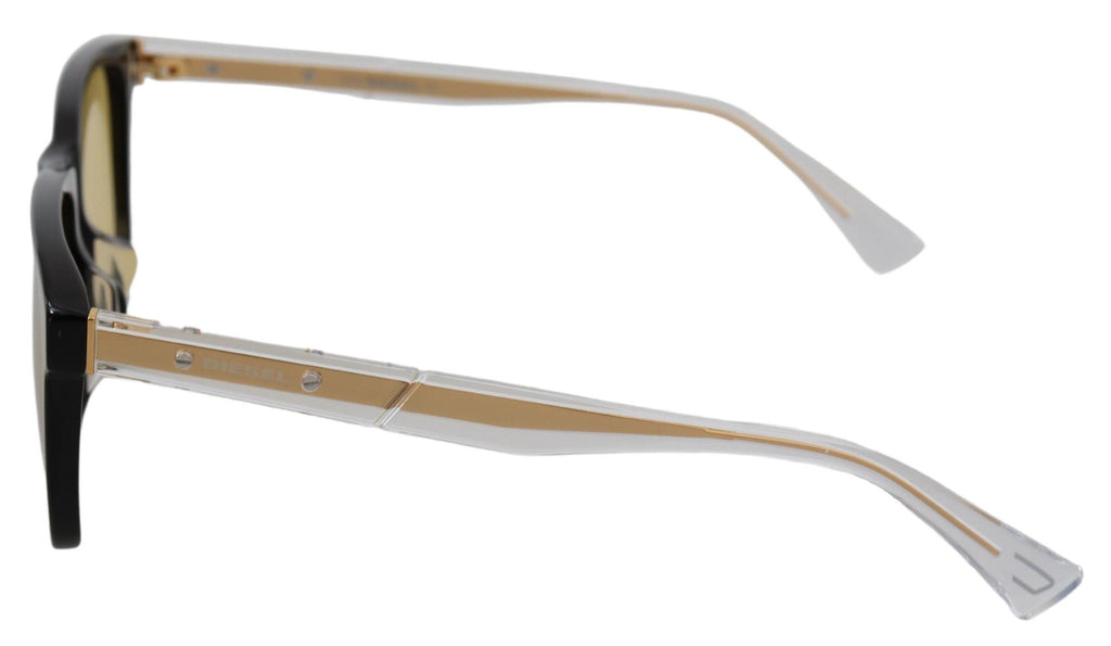 Diesel Black Frame DL0330-D 01E 57 Yellow Transparent Lenses Sunglasses - Zeiniez