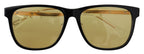 Diesel Black Frame DL0330-D 01E 57 Yellow Transparent Lenses Sunglasses - Zeiniez