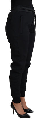 Dolce & Gabbana Black Polyester Neoprene Jogger Trouser Pants - Zeiniez