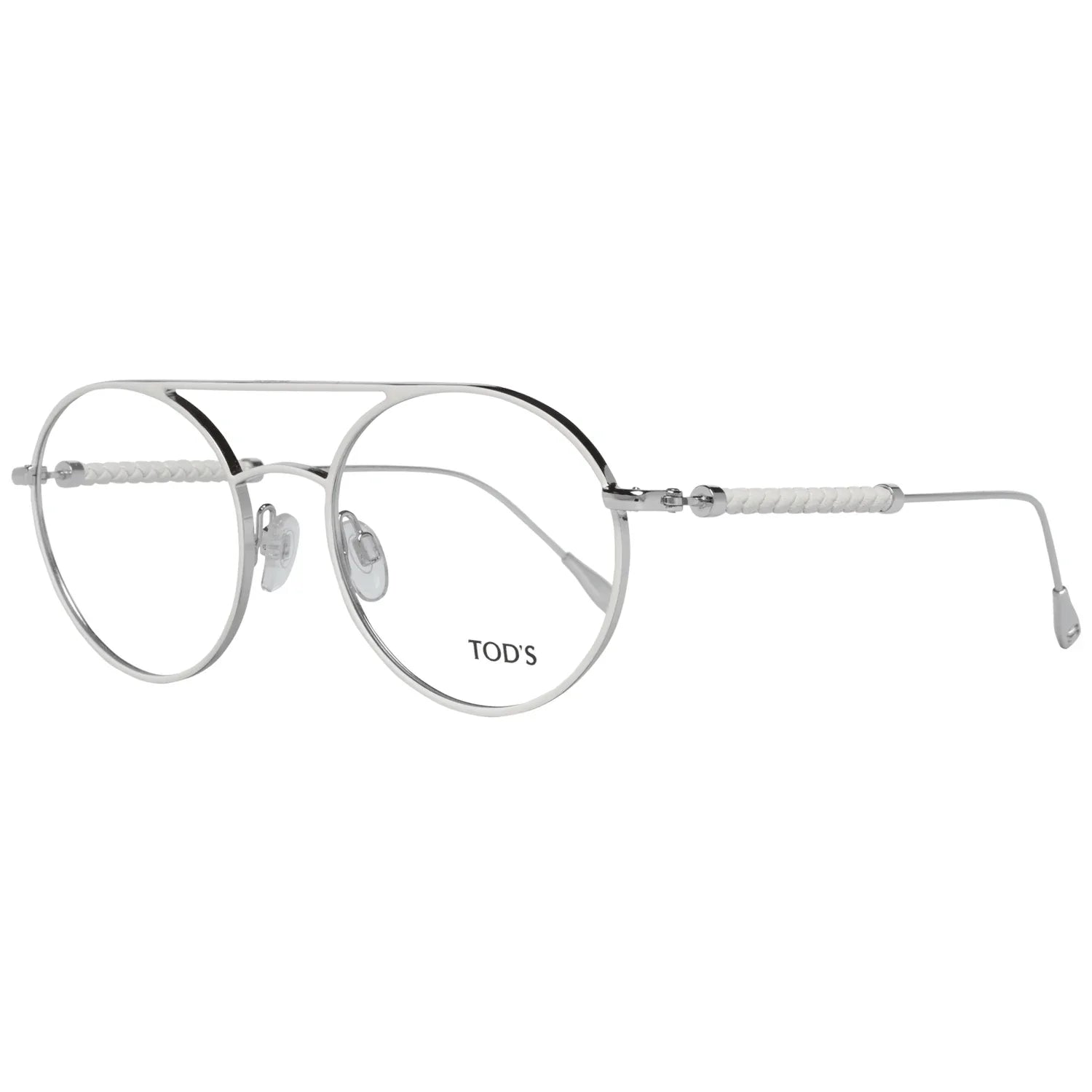 Tod's White Metal & Leather Glasses (Frames) - Zeiniez