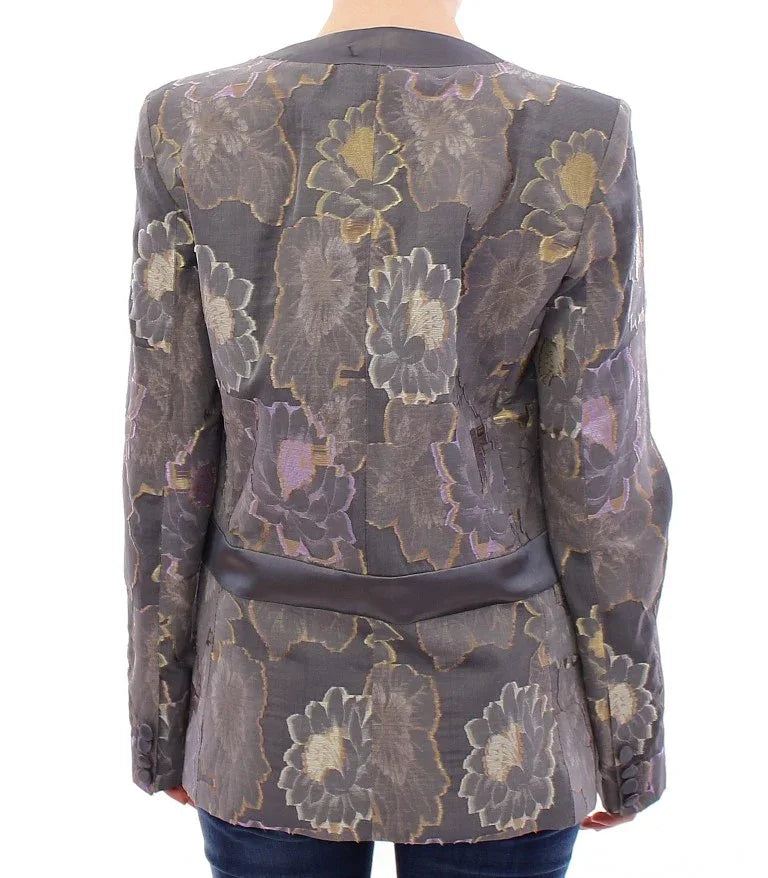 Roberto Fragata Multicolor Silk Floral Cotton Blazer - Zeiniez