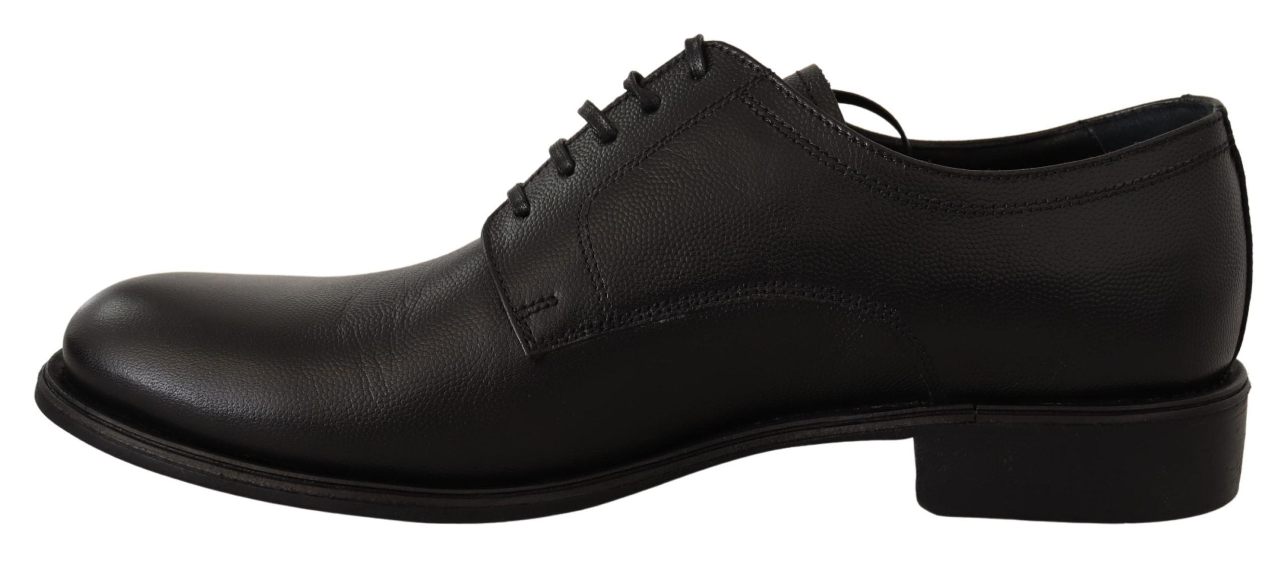 Dolce & Gabbana Black Leather Lace Up Mens Formal Derby Shoes - Zeiniez