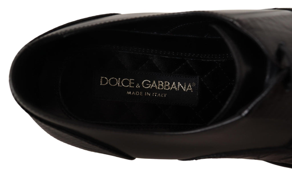 Dolce & Gabbana Black Leather Exotic Skins Formal Shoes - Zeiniez
