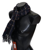 Missoni Black Checkered Unisex Neck Wrap Fringes Scarf - Zeiniez