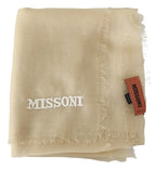Missoni Beige Cashmere Unisex Neck Scarf - Zeiniez