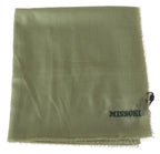 Missoni Green Cashmere Unisex Neck Wrap Scarf - Zeiniez