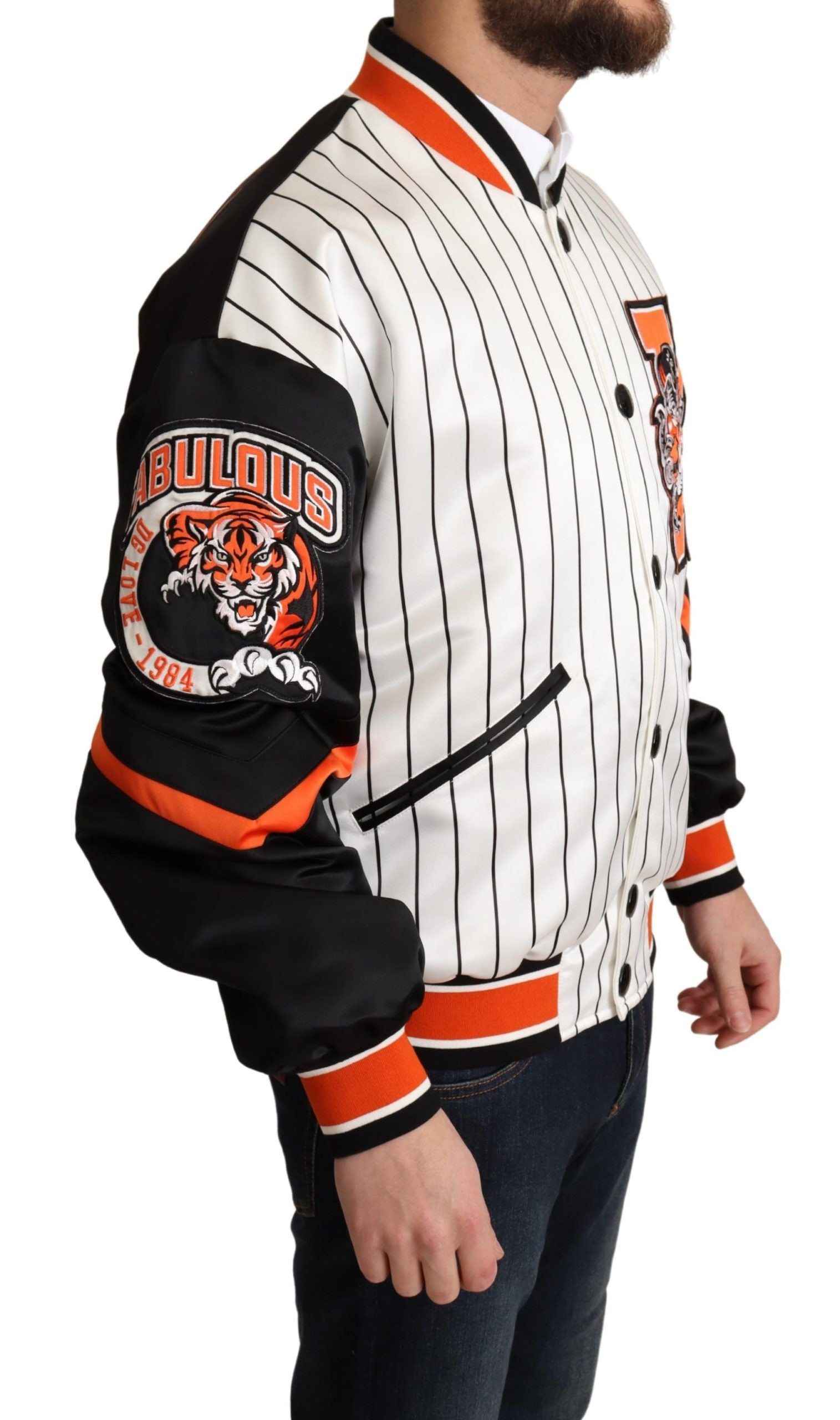 Dolce & Gabbana Multicolor Bomber King Logo #DGMILLENNIALS Jacket - Zeiniez