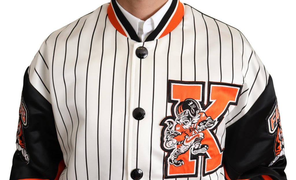 Dolce & Gabbana Multicolor Bomber King Logo #DGMILLENNIALS Jacket - Zeiniez