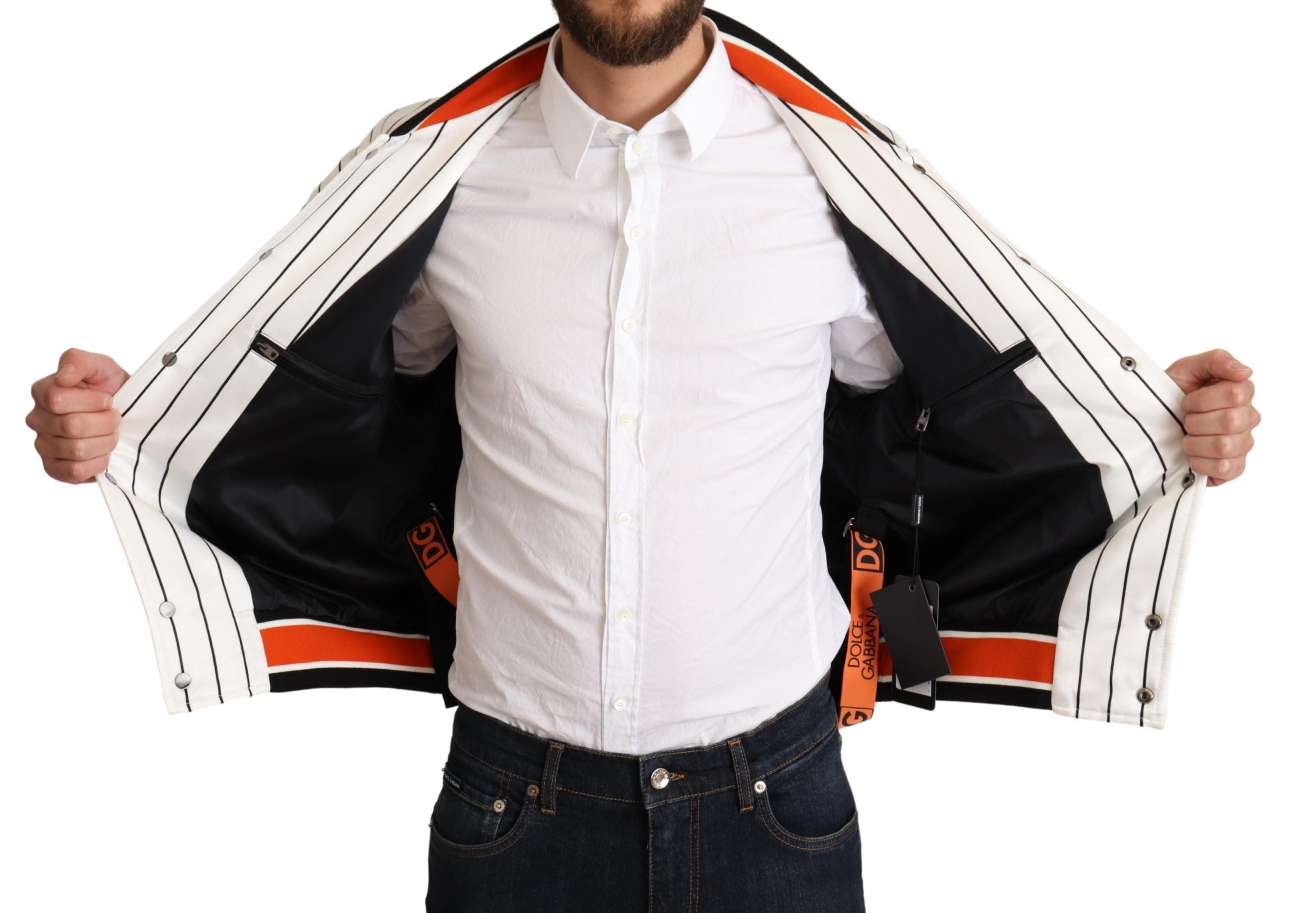 Dolce & Gabbana Multicolor Bomber King Logo #DGMILLENNIALS Jacket - Zeiniez