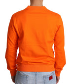 Dolce & Gabbana Orange King Ceasar Cotton Pullover Sweater - Zeiniez