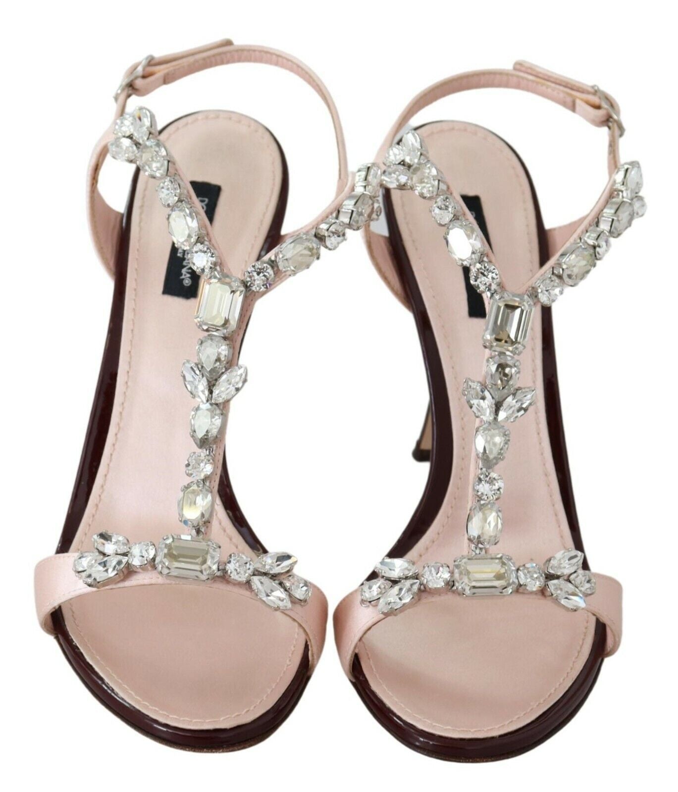 Dolce & Gabbana Pink Crystals Heels Keira Sandals - Zeiniez